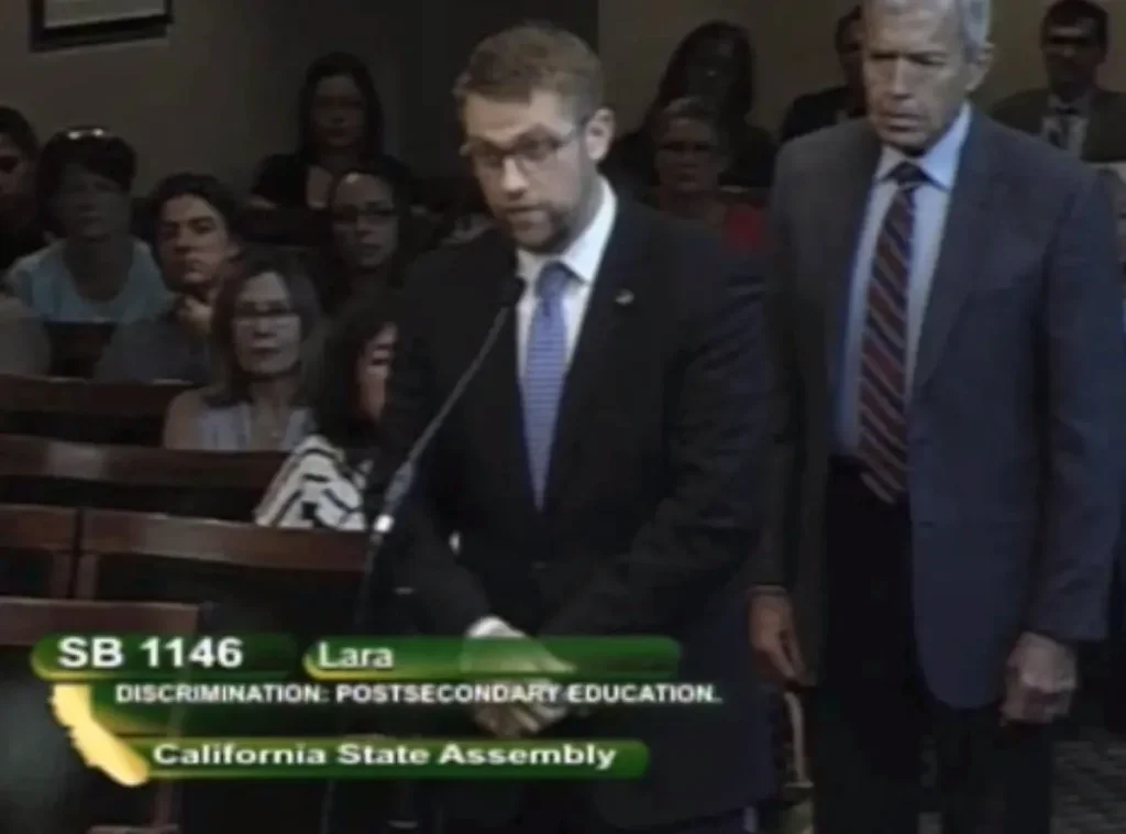 Jonathan R. Keller testifies before the California State Assembly on SB 1146
