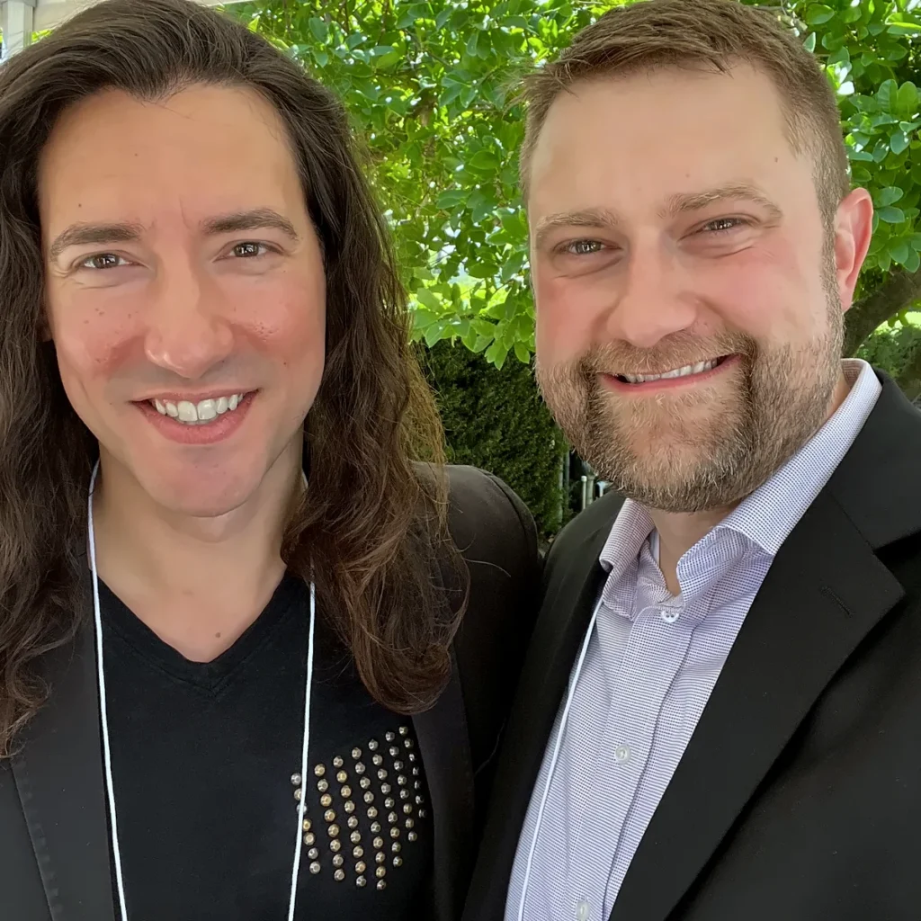 Jonathan Keller with David Daleiden in 2022.