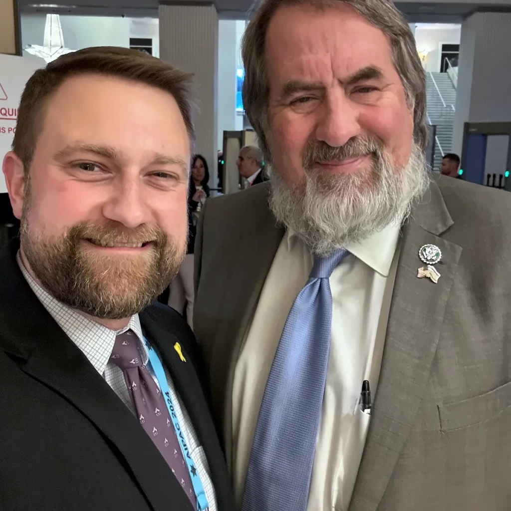 Jonathan Keller with Congressman Doug LaMalfa in 2024.
