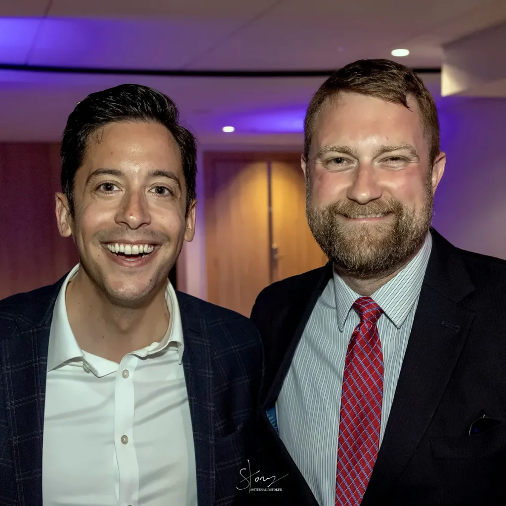 Jonathan Keller with Michael Knowles in 2023.