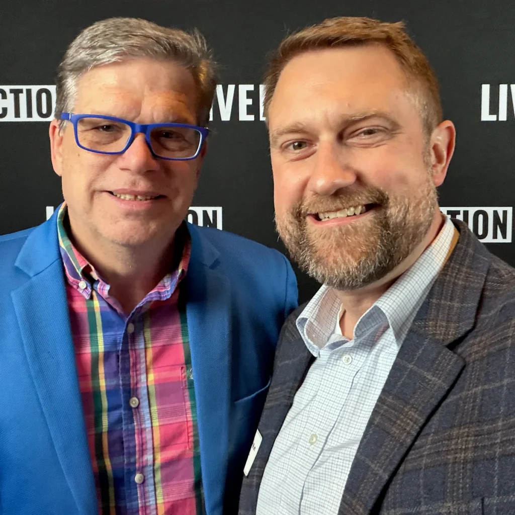 Jonathan Keller with Scott Klusendorf of Life Training Institute in 2026.